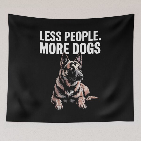 Item preview, Less People More Dogs Belgian Tervuren Funny Introvert  designed and sold by RsFilsingerArt.