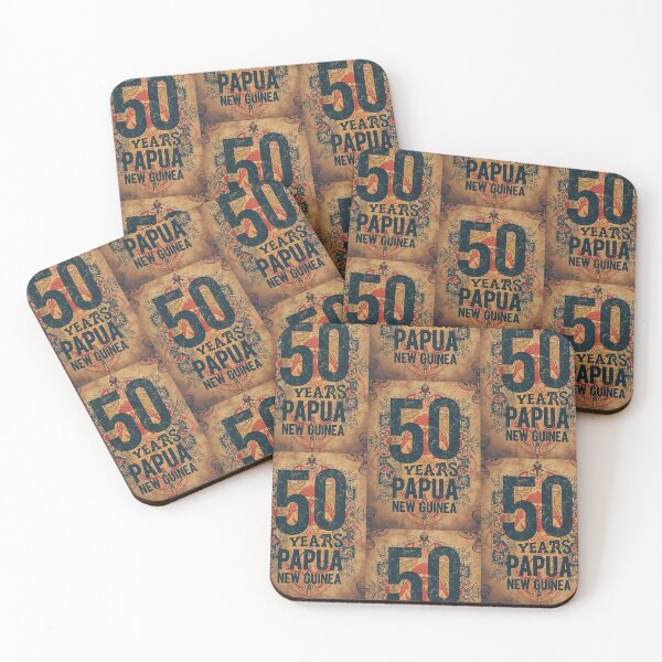 Item preview, Papua New Guinea 50th Anniversary Grunge Typography Art designed and sold by DiiStyle.