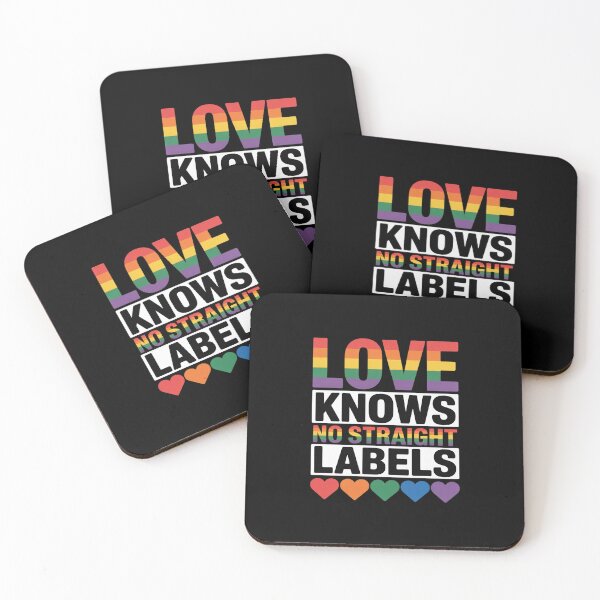 Item preview, Love Knows No Straight Labels LGBT Gay Ally Queer Pride designed and sold by MicanCuteStore.