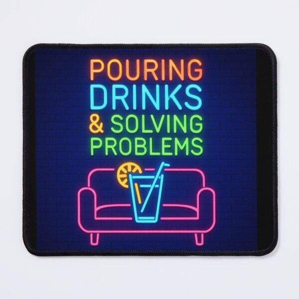 Item preview, Bar Therapist Pouring Drinks Solving Problems designed and sold by Searching ideas.