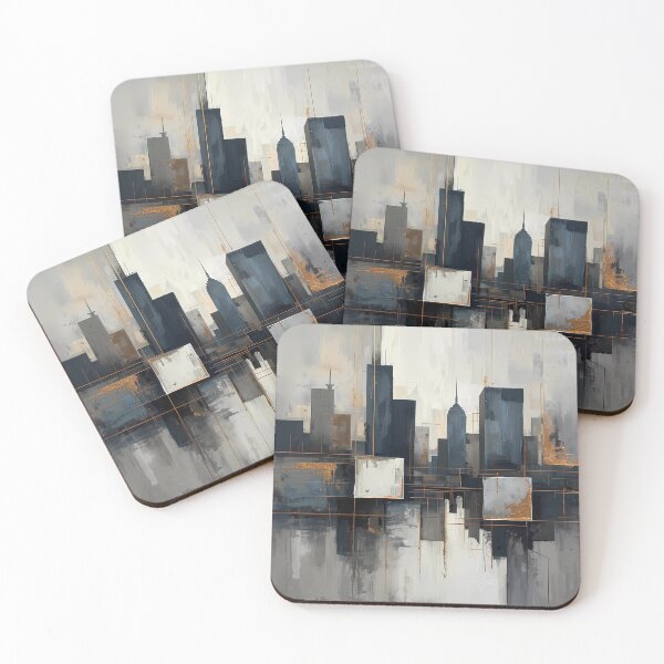 Item preview, Urban Geometry Abstract City Skyline designed and sold by apeles68.