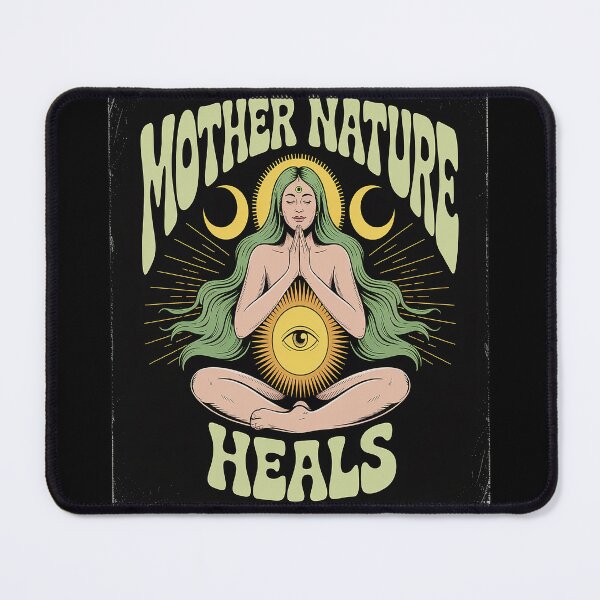 Item preview, Earth Day Gaia Mother Nature Heals Nature Lover Hippie designed and sold by brinbotty.