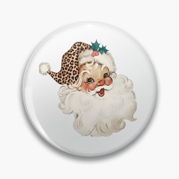 Item preview, Leopard Vintage Santa, Vintage Christmas, Retro Santa, Leopard Christmas, Christmas Design designed and sold by DesignDenDo ⭐⭐⭐⭐⭐.