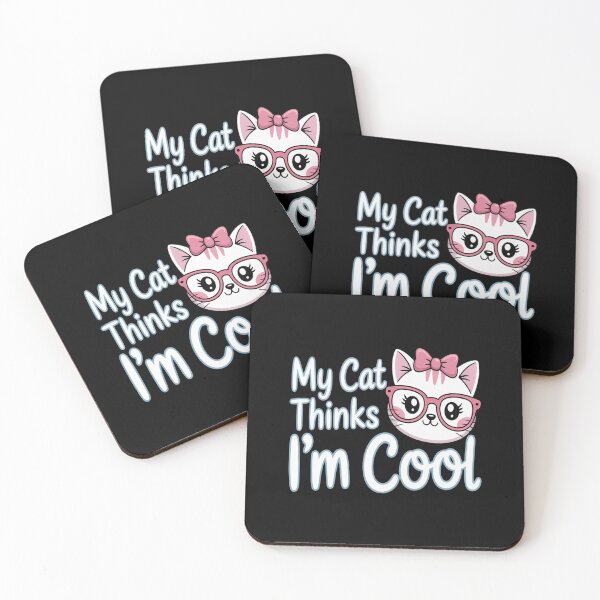 Item preview, My Cat Thinks I'm Cool Funny Sarcastic Kitten designed and sold by kakashinn.