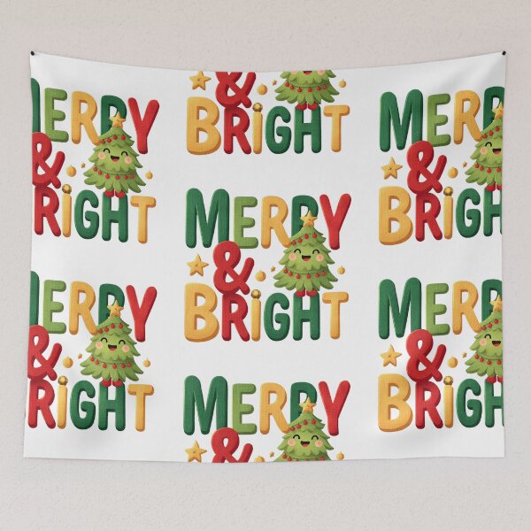 Item preview, Cute Merry and Bright tree designed and sold by MendaciousMina.