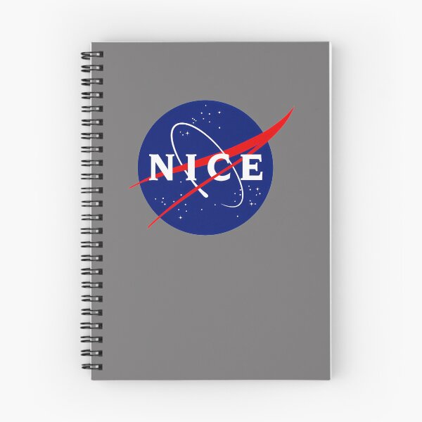 Item preview, NICE---FUNNY-NASA-LOGO-PARODY-(BLACK) designed and sold by MarcusEisenbrau.