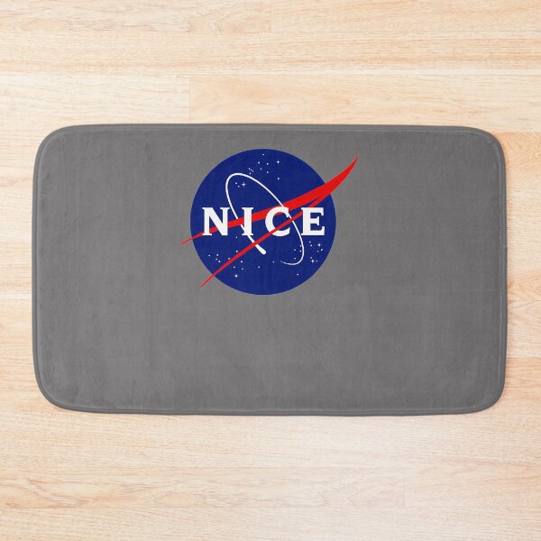 Item preview, NICE---FUNNY-NASA-LOGO-PARODY-(BLACK) designed and sold by MarcusEisenbrau.