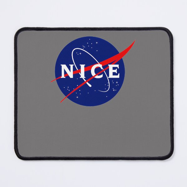 Item preview, NICE---FUNNY-NASA-LOGO-PARODY-(BLACK) designed and sold by MarcusEisenbrau.