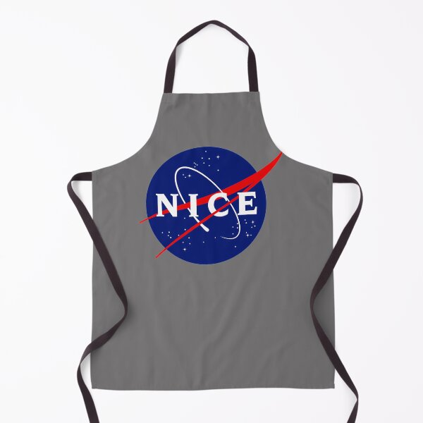 Item preview, NICE---FUNNY-NASA-LOGO-PARODY-(BLACK) designed and sold by MarcusEisenbrau.