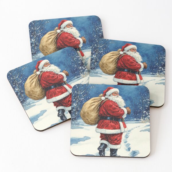 Item preview, Santa Claus carries a bag with gifts - winter holidays designed and sold by Dali RB.