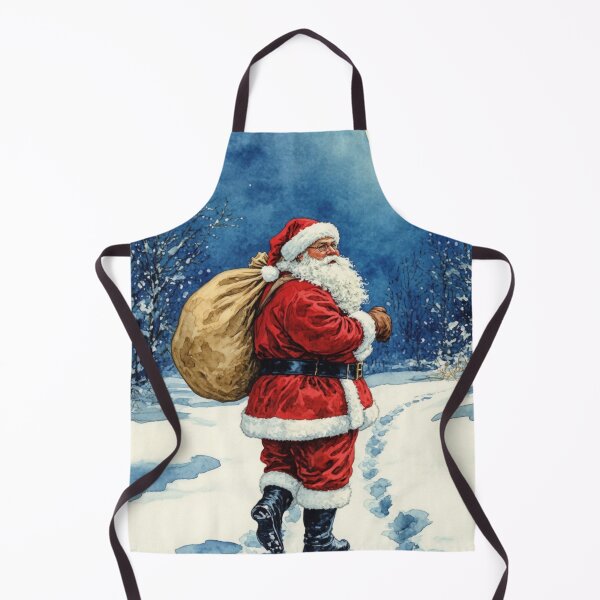 Item preview, Santa Claus carries a bag with gifts - winter holidays designed and sold by Dali RB.