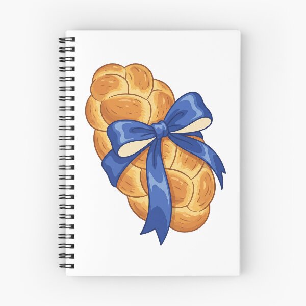 Item preview, Challah Bread Blue Bow Hanukkah designed and sold by FestiveFuel.