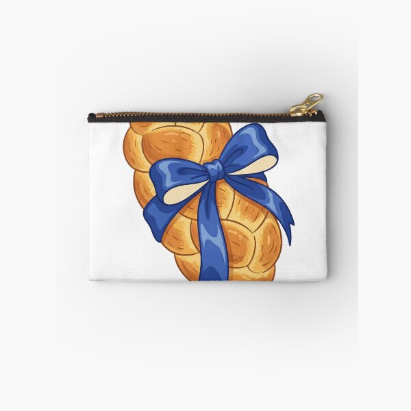 Item preview, Challah Bread Blue Bow Hanukkah designed and sold by FestiveFuel.