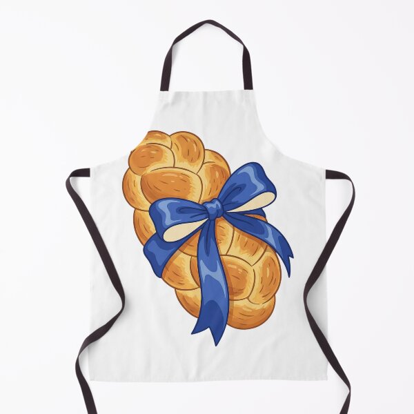 Item preview, Challah Bread Blue Bow Hanukkah designed and sold by FestiveFuel.