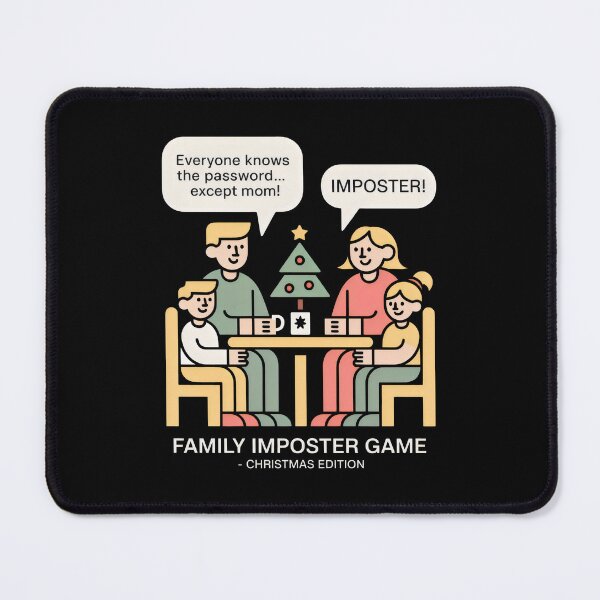 Item preview, Family Imposter Game Christmas Edition Funny Holiday Table Design designed and sold by SplashTastic.