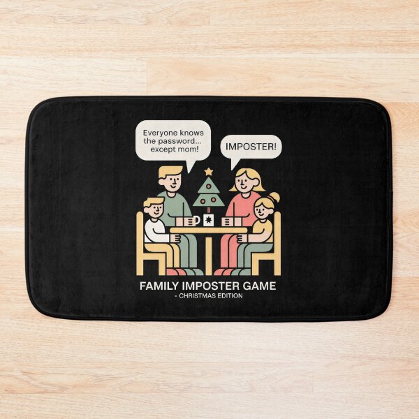 Item preview, Family Imposter Game Christmas Edition Funny Holiday Table Design designed and sold by SplashTastic.