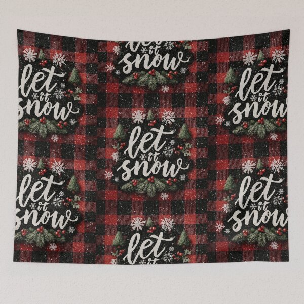 Item preview, Let it snow flannel designed and sold by MendaciousMina.