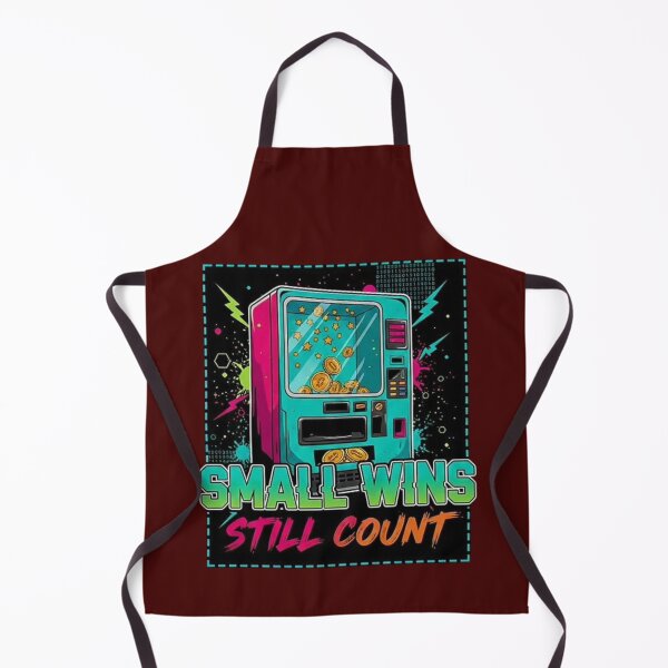 Item preview, Small Wins Still Count – Retro Arcade Motivational Quote Design designed and sold by SV-Creation.