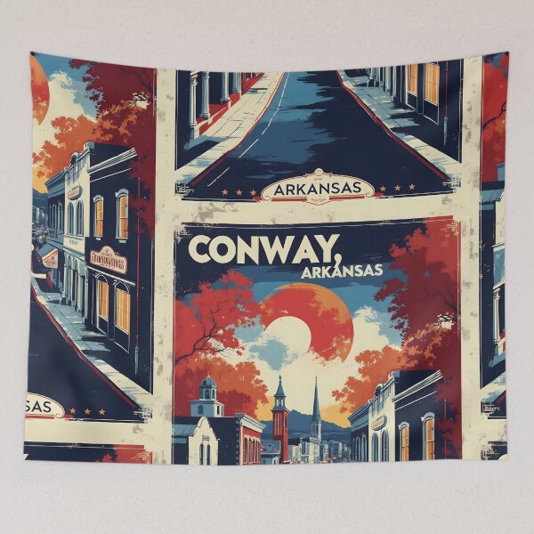 Item preview, Conway Arkansas USA Vintage Travel Tourism  designed and sold by TravelersGems.