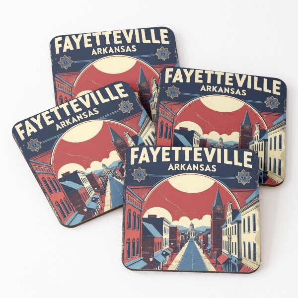 Item preview, Fayetteville Arkansas USA Vintage Travel Tourism  designed and sold by TravelersGems.