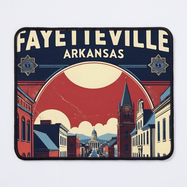 Item preview, Fayetteville Arkansas USA Vintage Travel Tourism designed and sold by TravelersGems.