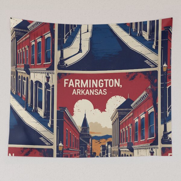 Item preview, Farmington Arkansas USA Vintage Travel Tourism  designed and sold by TravelersGems.