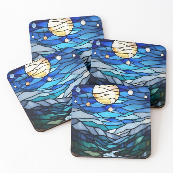 Item preview, Nature - night - stained glass designed and sold by Dali RB.