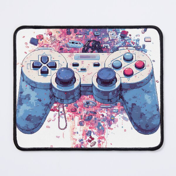 Item preview, Pixel Burst: Retro Gaming Controller Explosion designed and sold by DanielY01.