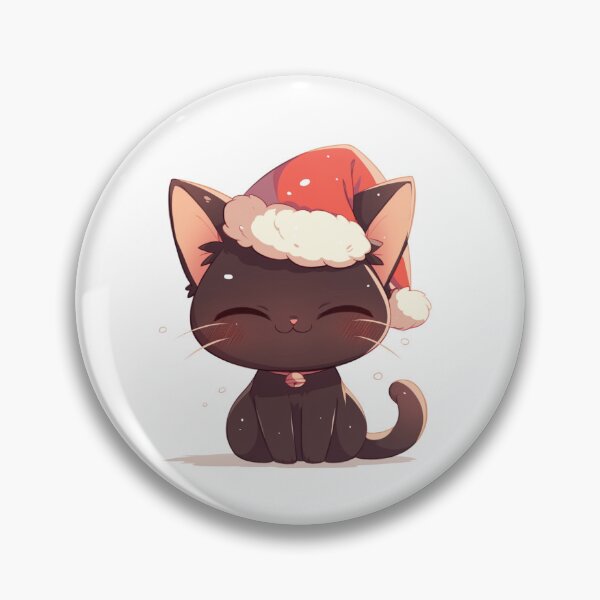 Item preview, Santa hat black cat designed and sold by MendaciousMina.