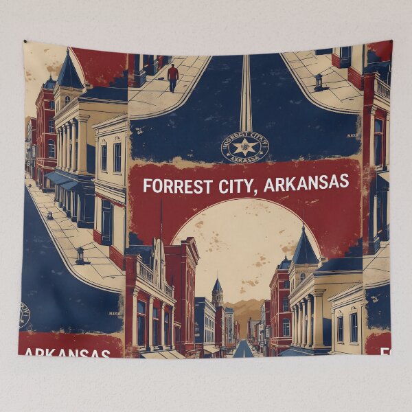 Item preview, Forrest City Arkansas USA Vintage Travel Tourism  designed and sold by TravelersGems.