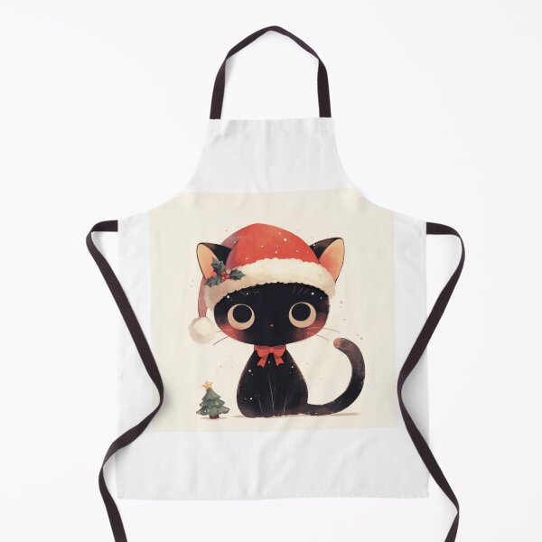 Item preview, Santa hat black cat designed and sold by MendaciousMina.