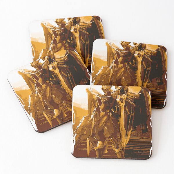 Item preview, gold frame justice gundam seed illustration designed and sold by sabartgunpla.