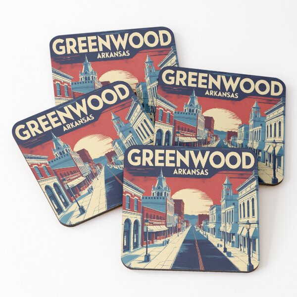 Item preview, Greenwood Arkansas USA Vintage Travel Tourism  designed and sold by TravelersGems.