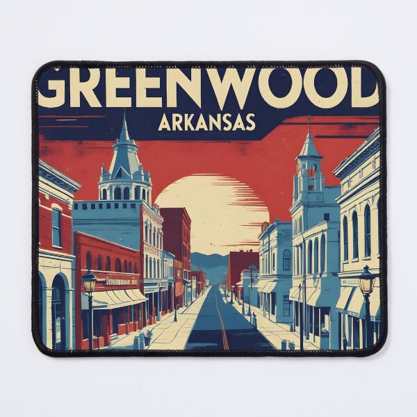 Item preview, Greenwood Arkansas USA Vintage Travel Tourism  designed and sold by TravelersGems.