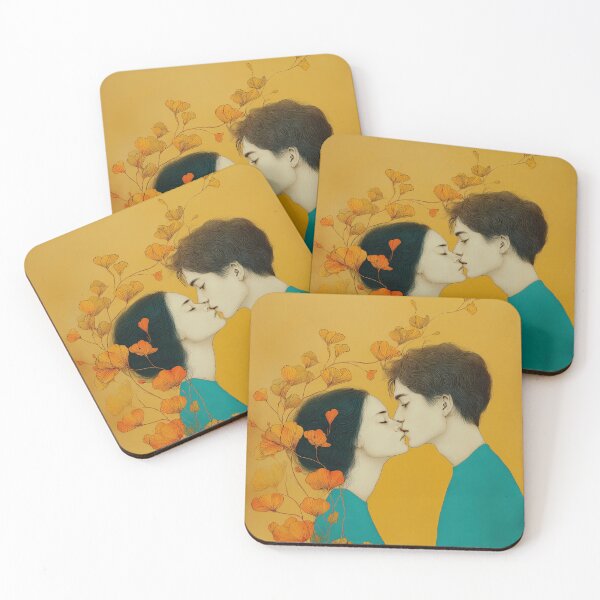 Item preview, Romantic Couple with Floral Elements designed and sold by lautir.