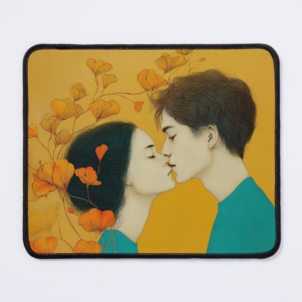 Item preview, Romantic Couple with Floral Elements designed and sold by lautir.