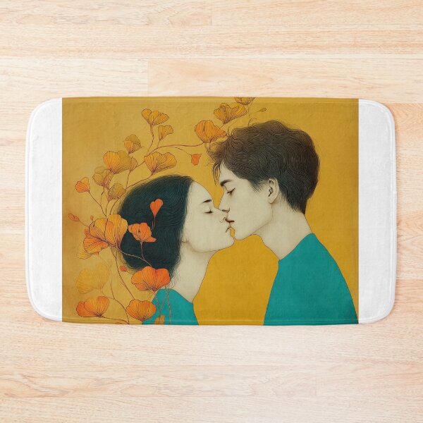 Item preview, Romantic Couple with Floral Elements designed and sold by lautir.