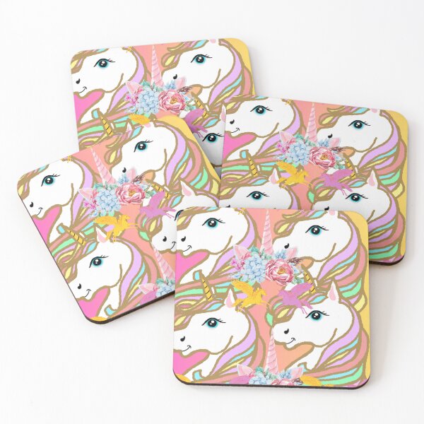 Item preview, Magical Unicorn Garden - Whimsical Floral Pattern Art designed and sold by Extremeallie.