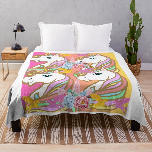 Item preview, Magical Unicorn Garden - Whimsical Floral Pattern Art designed and sold by Extremeallie.