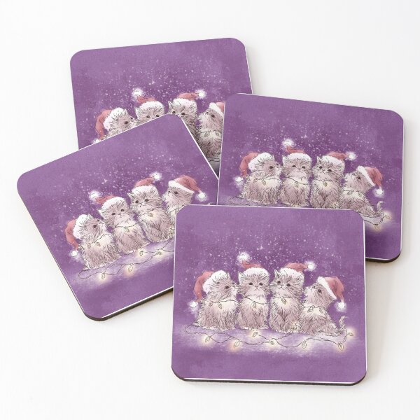 Item preview, Retro festive kittens designed and sold by MendaciousMina.