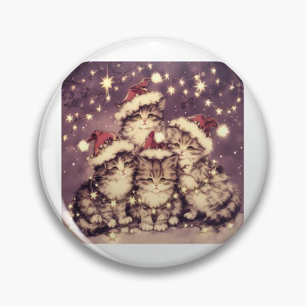 Item preview, Retro festive kittens designed and sold by MendaciousMina.
