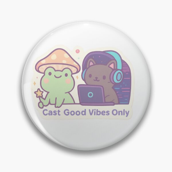 Item preview, Cottagecore Frog Wizard – “Cast Good Vibes Only” designed and sold by AnuMallow.