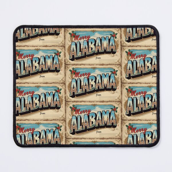 Item preview, Merry Christmas From Alabama USA Postcard Greetings Retro Travel Vintage 2 designed and sold by TravelPostcardGems.