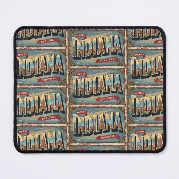 Item preview, Merry Christmas From Indiana USA Postcard Greetings Retro Travel Vintage 2 designed and sold by TravelPostcardGems.