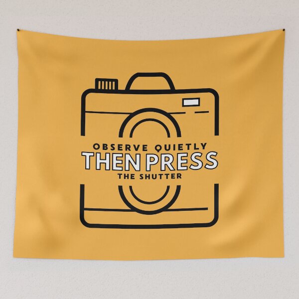 Item preview, Observe Quietly Then Press The Shutter Golden Quote Design Nature Wildlife Photographers designed and sold by NaturEdeN.