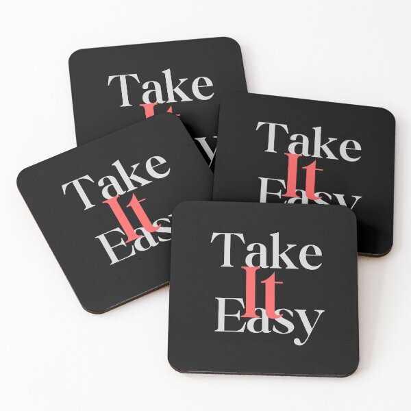 Item preview, Take It Easy – Minimal Aesthetic Quote Tee designed and sold by EcoArtTees.
