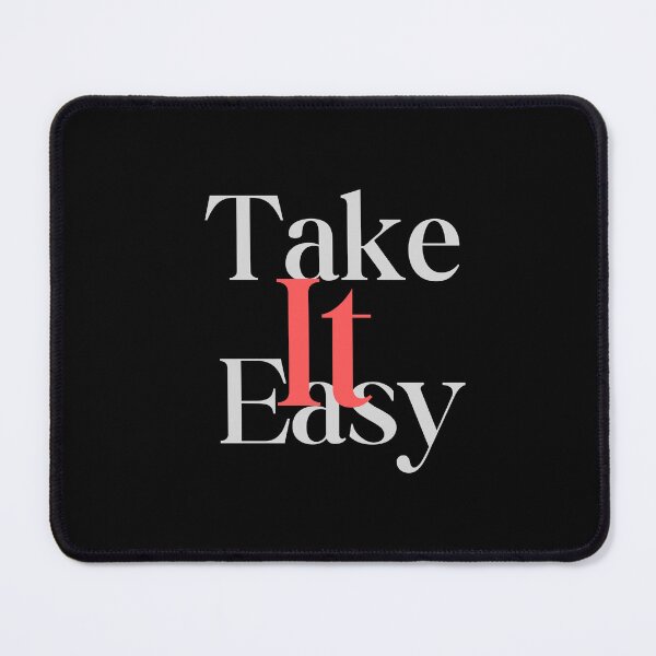 Item preview, Take It Easy – Minimal Aesthetic Quote Tee designed and sold by EcoArtTees.