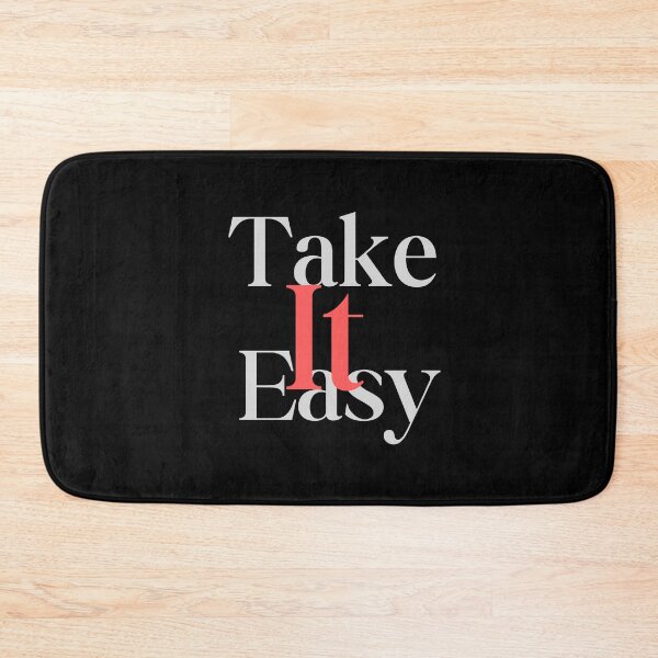 Item preview, Take It Easy – Minimal Aesthetic Quote Tee designed and sold by EcoArtTees.