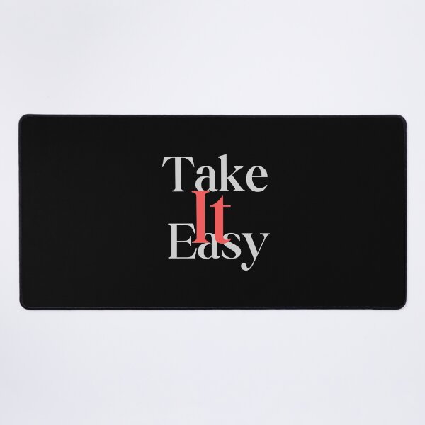 Item preview, Take It Easy – Minimal Aesthetic Quote Tee designed and sold by EcoArtTees.