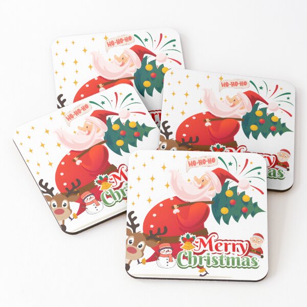 Item preview, Ho-Ho-Ho Santa & Friends – Cute Christmas Cartoon Design designed and sold by PixelInfinite.